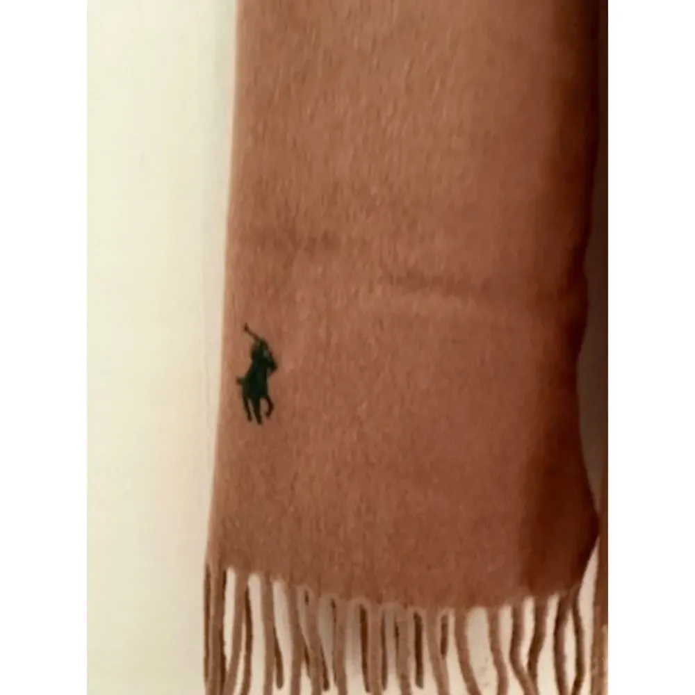 Polo Ralph Lauren Tan Lambswool Scarf